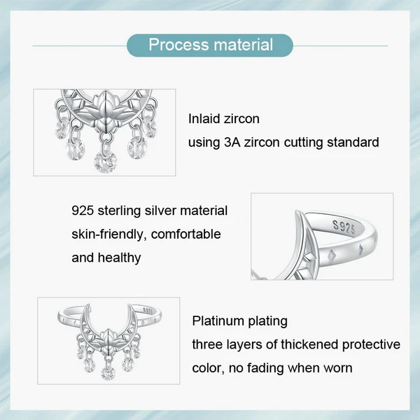 Inel argint lotus si semilunta [4]