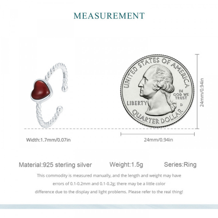 Inel argint Love cu agat [10]