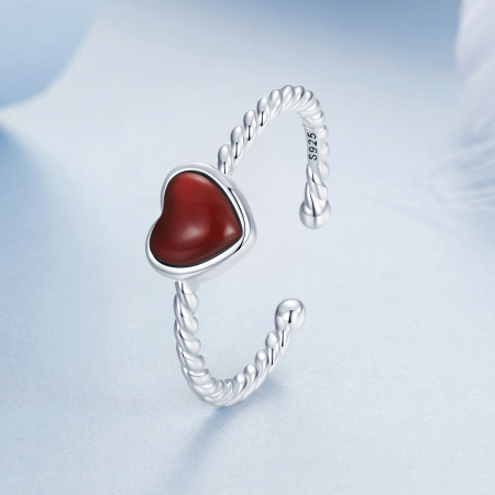 Inel argint Love cu agat [4]