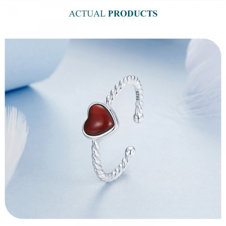 Inel argint Love cu agat [12]