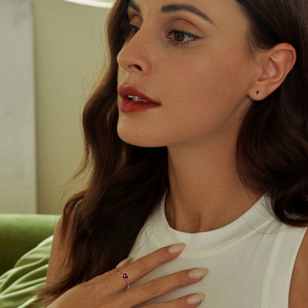 Inel argint Love cu agat [3]