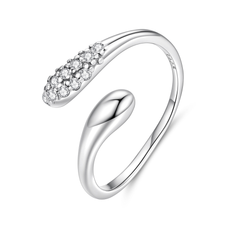 Inel argint picaturi