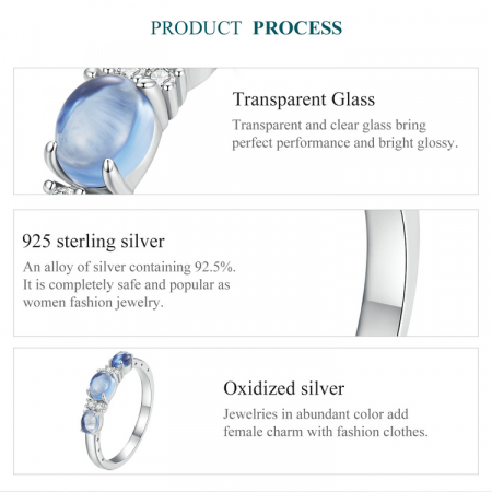 Inel argint pietre albastre [8]