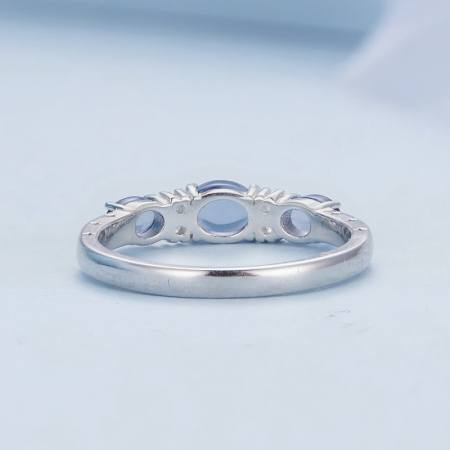 Inel argint pietre albastre [4]