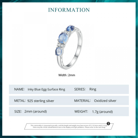 Inel argint pietre albastre [9]