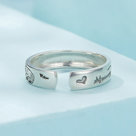 Inel argint pisicuta Doodle [5]