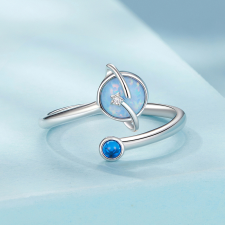 Inel argint Planeta si Opal [2]