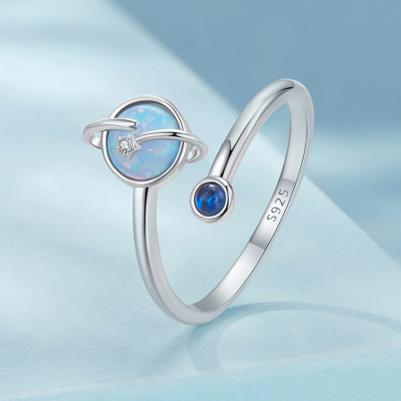 Inel argint Planeta si Opal [7]