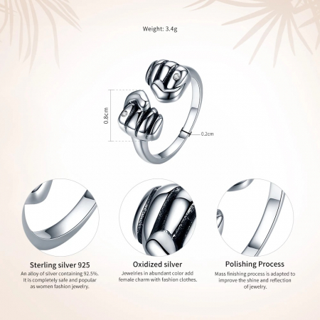 Inel argint Puterea Curajului [2]