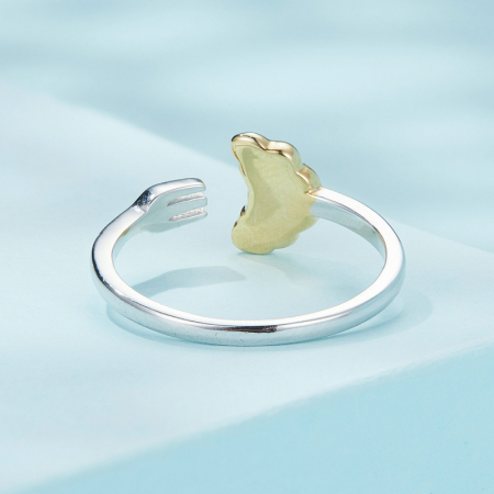 Inel argint reglabil cu croissant [4]