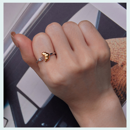 Inel argint reglabil cu croissant [3]