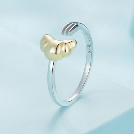Inel argint reglabil cu croissant [2]