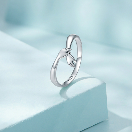 Inel argint reglabil Imbratisare [1]