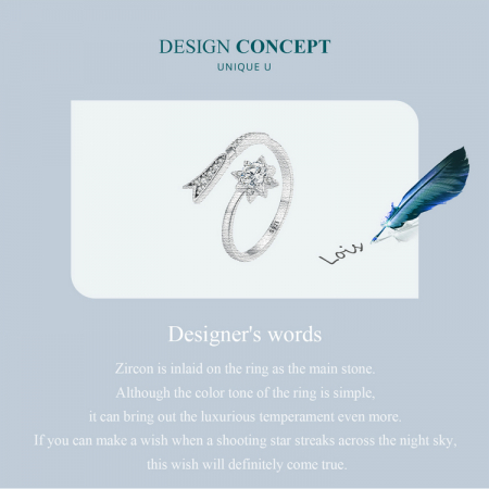 Inel argint reglabil steaua cazatoare [8]