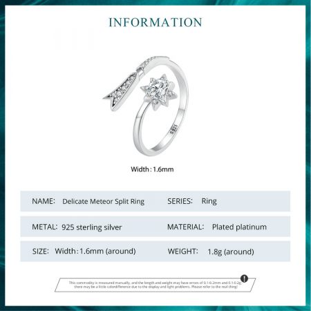 Inel argint reglabil steaua cazatoare [10]
