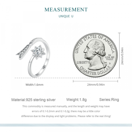 Inel argint reglabil steaua cazatoare [11]