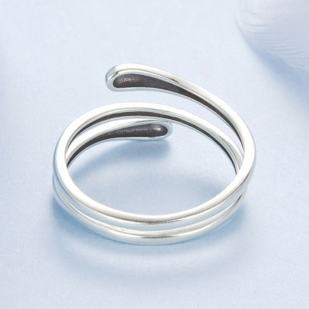 Inel argint reglabil tip spirala [8]