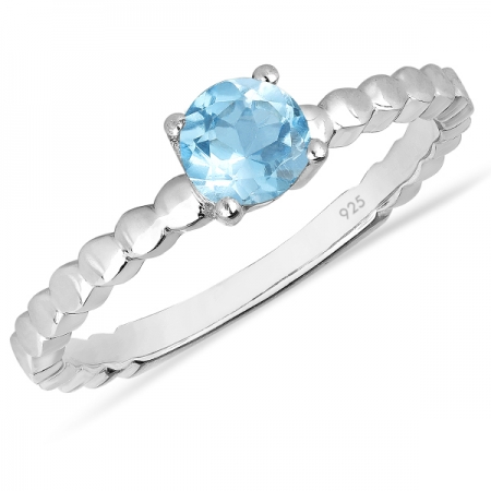 Inel argint Rosalind, 925, cu topaz albastru elvetian - IVA0062