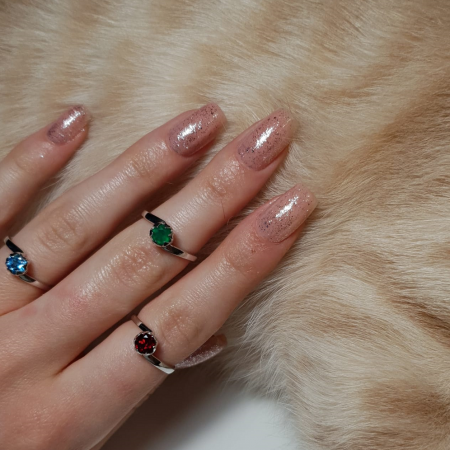 Inel argint Roxelana, 925, cu agat verde - IVA0071 [4]