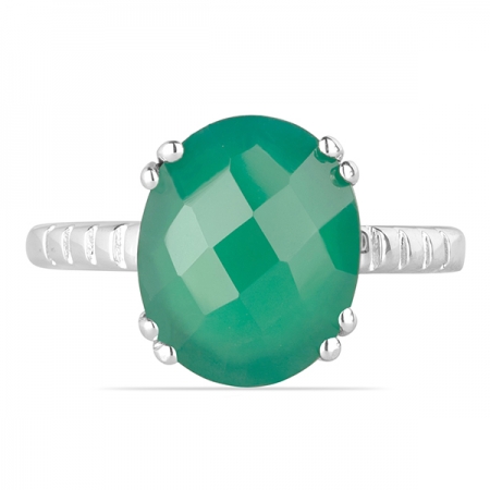 Inel argint Royal, 925, cu agat verde - IVA0005 [1]