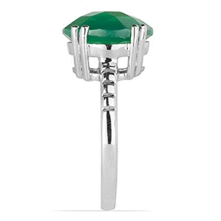 Inel argint Royal, 925, cu agat verde - IVA0005 [3]