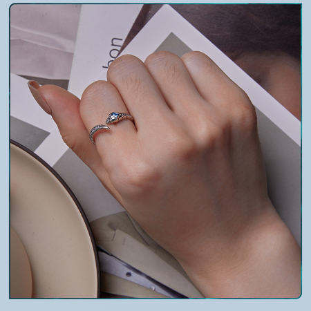 Inel argint sarpe, reglabil [7]