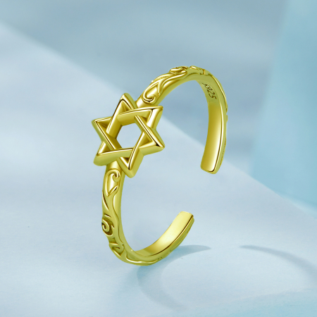 Inel argint Steaua lui David [3]