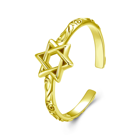Inel argint Steaua lui David