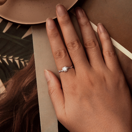 Inel argint trandafir [1]