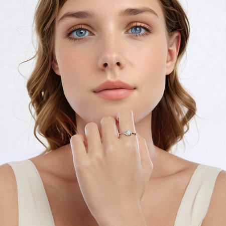 Inel argint trandafir [4]