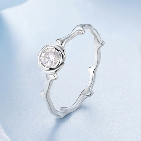 Inel argint trandafir [2]