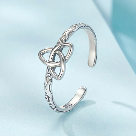 Inel argint vintage cu nod celtic [3]