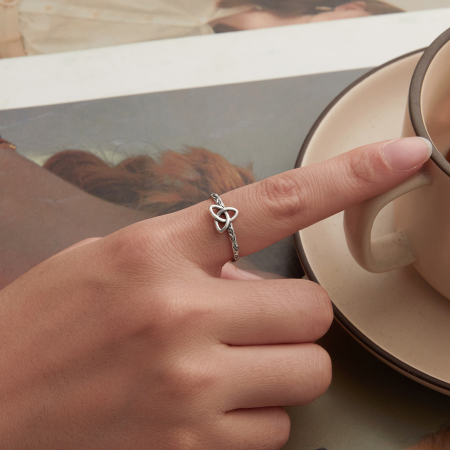 Inel argint vintage cu nod celtic [5]