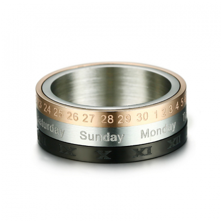 Inel inox antistres Calendar