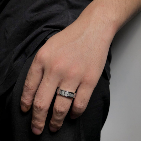 Inel inox cu numere romane [2]