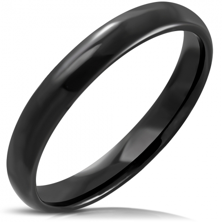 Inel negru din inox [0]