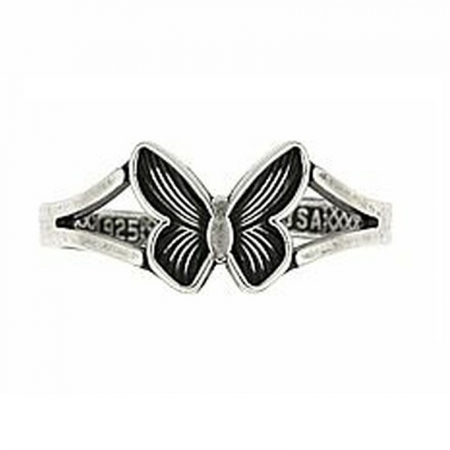 Inel reglabil fluture din argint 925, pentru picior