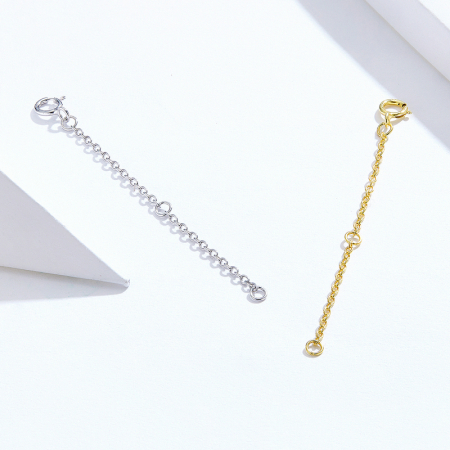 Extensie 10 cm lant argint placat cu aur [6]