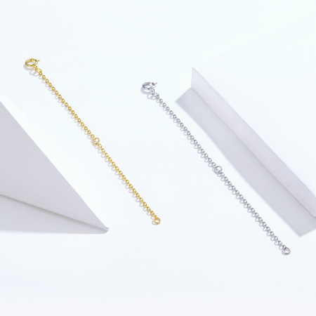 Extensie 10 cm lant argint placat cu aur [5]