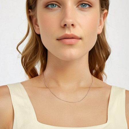 Lant argint 0,8 mm sarpe ajustabil [3]