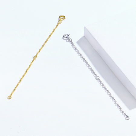 Extensie 10 cm lant argint placat cu aur [2]