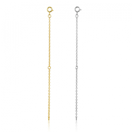 Extensie 10 cm lant argint placat cu aur [8]
