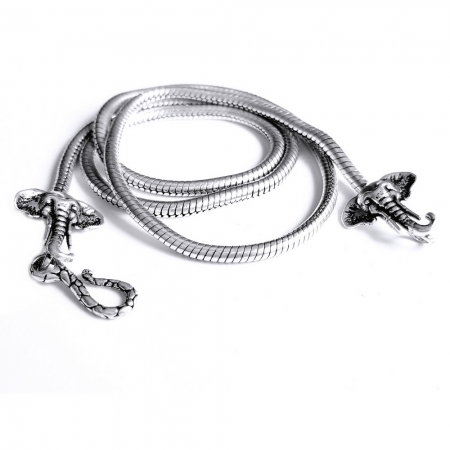 Lant argint 925 cu elefanti [3]