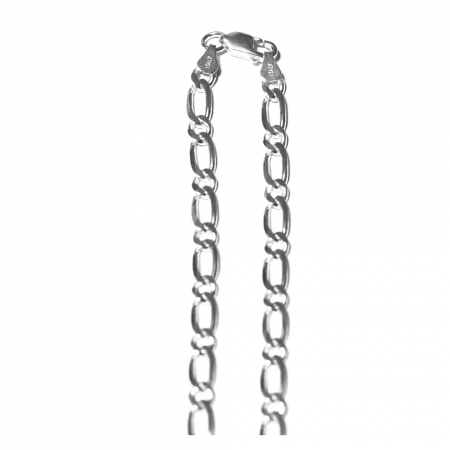 Lant argint cu zale ovale 925 60 cm lungime si 6 mm grosime - LAN0126 [2]