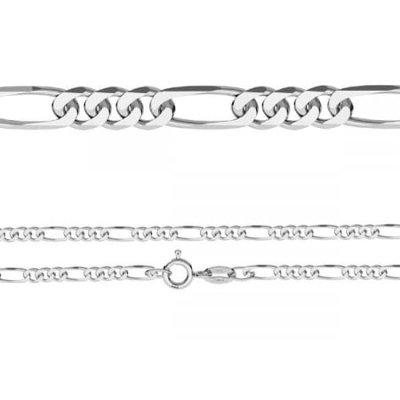 Lant argint 925 Figaro 50 cm lungime si 3,9 mm latime, Classical You LPS0006