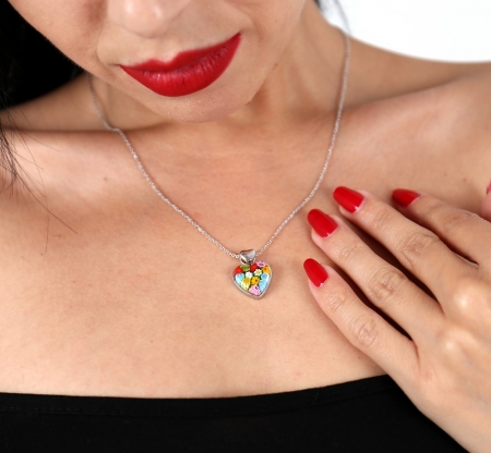 Lant argint 925 placat cu rodiu 45 cm 1 mm LSX0113 Be Delicate [3]