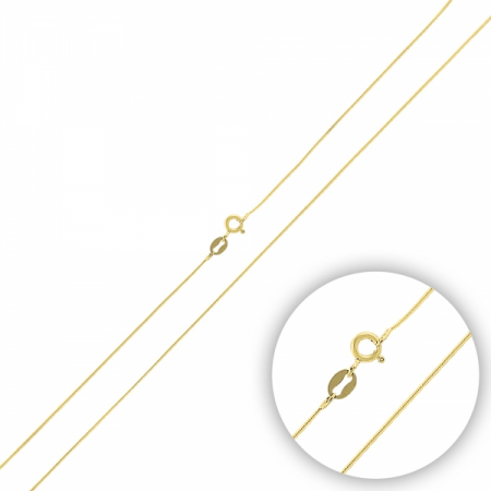 Lant argint 925 tip sarpe placat cu aur galben - LTU0033 [0]