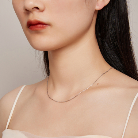 Lant argint ajustabil cu zale [5]