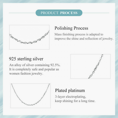 Lant argint cu zale ovale [12]