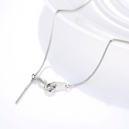 Lant argint reglabil model cubic [1]